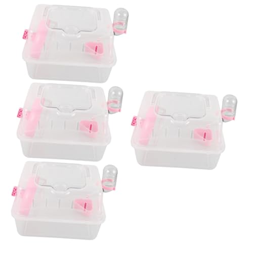 BESPORTBLE 4stücke Kompakter Tragekäfig Für Kleintiere Tragbare Transportbox Für Hamster Meerschweinchen Und Kleine Tiere Leicht Multifunktional Und Sicher Für Reisen Und Ausflüge von BESPORTBLE