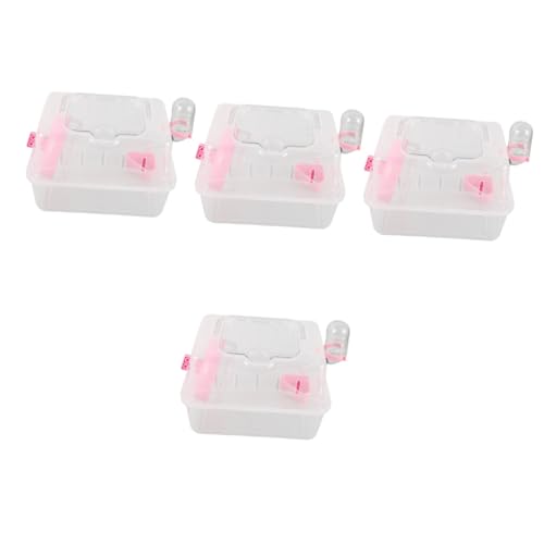 BESPORTBLE 4stücke Guinea Pig Carrier Tragetasche Für Kleintiere Tragbare Hamster-reisebox Mit Elegantem Design Für Ausflüge Und Reisen Transparent Multifunktional von BESPORTBLE