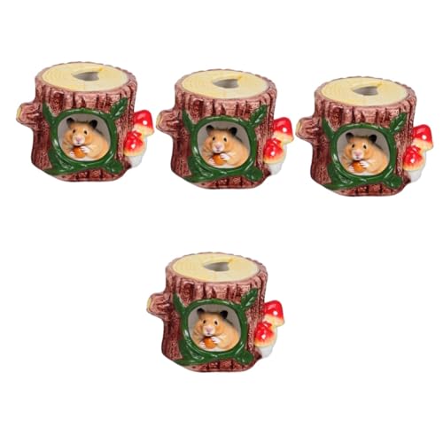 BESPORTBLE 4 Stücke Luxus Hamster Shelter Keramik Nest Kühlsystem Multi-funktionale Versteck Für Hamster Meerschweinchen von BESPORTBLE