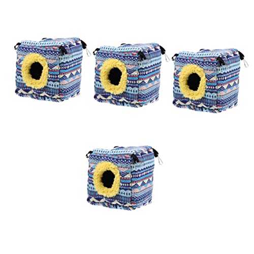 BESPORTBLE 4 Stücke Warme Eichhörnchen Bett Guinea Pig Nest Kompakte Hamster Hideout Für Haustier Hängematte BESPORTBLE 4 Stücke Warme Eichhörnchen Bett Guinea Pig Nest Kompakte Hamster Hideout Für Haustier Hängematte von BESPORTBLE
