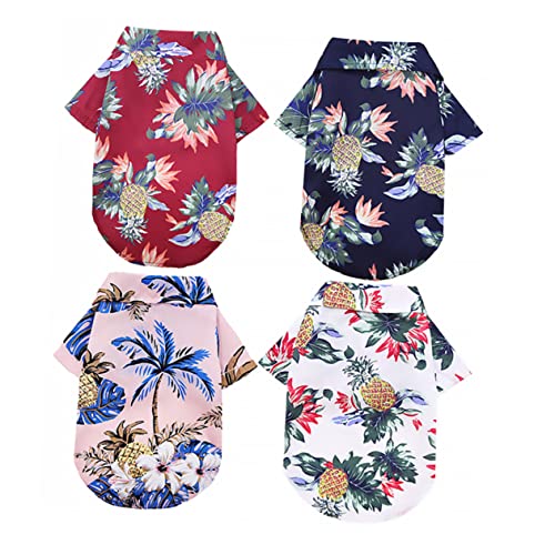 BESPORTBLE 4 Stück Haustier Shirt Hunde Shirt Hundekostü Haustier Kleidung Atmungsaktive Hunde Kleidung Haustier Ärmel Bekleidung Haustier Bluse Welpen Shirt Sommer Hunde Bluse von BESPORTBLE