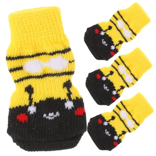 BESPORTBLE 4stücke rutschfeste Haustier-socken Aus Baumwolle Für Kleine Hunde Warmhaltende Und Bequeme Socken Für Winter Für Drinnen Und Draußen BESPORTBLE 4stücke rutschfeste Haustier-socken Aus Baumwolle Für Kleine Hunde Warmhaltende Und Bequeme Socken Für Winter Für Drinnen Und Draußen von BESPORTBLE