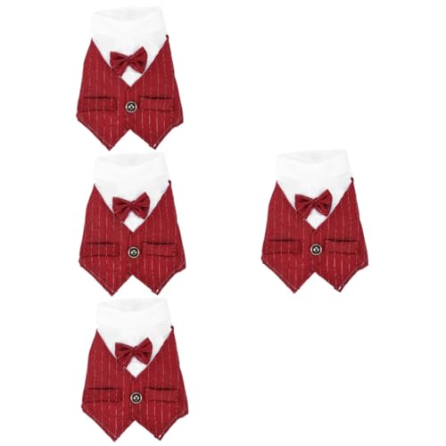BESPORTBLE 4 Stück Haustieranzug Weihnachtsmannkostüm Jackenkleider für Hochzeiten Junge hundekleidung hundeanzug Hunde Anzug hochzeitskleid Hund hochzeitsdeko Kätzchen-Kleidung Polyester rot BESPORTBLE 4 Stück Haustieranzug Weihnachtsmannkostüm Jackenkleider für Hochzeiten Junge hundekleidung hundeanzug Hunde Anzug hochzeitskleid Hund hochzeitsdeko Kätzchen-Kleidung Polyester rot von BESPORTBLE