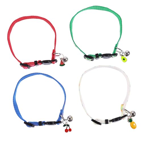 BESPORTBLE 4 Stück Haustierhalsband katzenparty cat Partying für Katzen zubehör katzrnzubehör Haustiermode für Katzen Futterspender Wurf Kätzchen-Kragen Obst Katzenhalsband Nylon BESPORTBLE 4 Stück Haustierhalsband katzenparty cat Partying für Katzen zubehör katzrnzubehör Haustiermode für Katzen Futterspender Wurf Kätzchen-Kragen Obst Katzenhalsband Nylon von BESPORTBLE