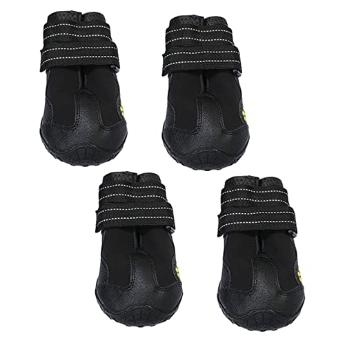 BESPORTBLE 4 Stück Haustierschuhe Botas Hundestiefel Welpen Pads Booties Für Hundepfoten Dackel Hund Für Pfoten Socken Mit Hundegriff Schuhhund Kleine Hundeschuhe Perros Black Stoff BESPORTBLE 4 Stück Haustierschuhe Botas Hundestiefel Welpen Pads Booties Für Hundepfoten Dackel Hund Für Pfoten Socken Mit Hundegriff Schuhhund Kleine Hundeschuhe Perros Black Stoff von BESPORTBLE