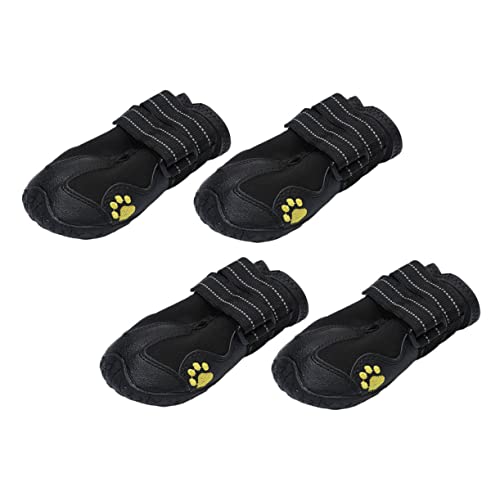 4 Stück Haustierschuhe Hundeschuhe für kleine Hunde Hundesocken hören auf, die Pfoten zu lecken hundepflege Schuhe für hundepfoten verschleißfeste Welpenschuhe Hundepfotenabdeckung BESPORTBLE von BESPORTBLE