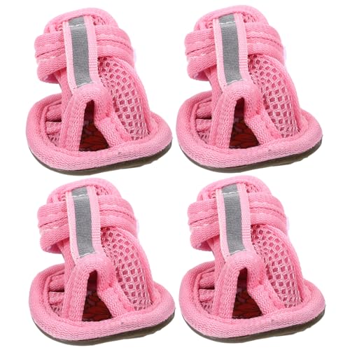 BESPORTBLE 4 Stück Haustierschuhe Kühlmantel Für Hunde Booties Für Hundepfoten Haustier-Kokosnuss-Schuhe Zubehör Puppenschuhe Sandalen Für Welpen Hundestiefel Für Heiße Fahrbahn Rosa BESPORTBLE 4 Stück Haustierschuhe Kühlmantel Für Hunde Booties Für Hundepfoten Haustier-Kokosnuss-Schuhe Zubehör Puppenschuhe Sandalen Für Welpen Hundestiefel Für Heiße Fahrbahn Rosa von BESPORTBLE