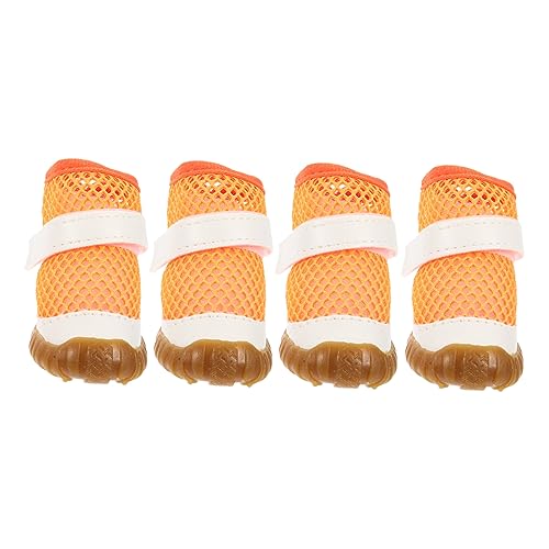 BESPORTBLE 4stücke Atmungsaktive Hundefüße Sommer Schuhe Für Kleine Hunde Dekorative Und Praktische Hundeschuhe Für Drinnen Und Draußen Rutschfestes Design Für Haustiere von BESPORTBLE