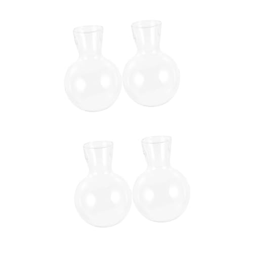 BESPORTBLE 4 Stück Holzvase Pflanzen Terrarium hydrokultur pflanzer Pflanzgefäße zur Vermehrung blumentopf Blumenvase Tisch-Pflanzgefäße für Zimmerpflanzen hydroponische Pflanzvase aus Glas von BESPORTBLE