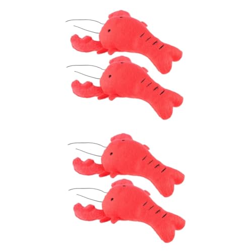 BESPORTBLE 4 Stück Hund Plüschtier kleines Hundespielzeug Welpen-Backenzahn-Spielzeug Hunde Lobster Spielzeug Plüschspielzeug für Hunde quietschende spielzeuge für welpen Hund quietscht rot BESPORTBLE 4 Stück Hund Plüschtier kleines Hundespielzeug Welpen-Backenzahn-Spielzeug Hunde Lobster Spielzeug Plüschspielzeug für Hunde quietschende spielzeuge für welpen Hund quietscht rot von BESPORTBLE