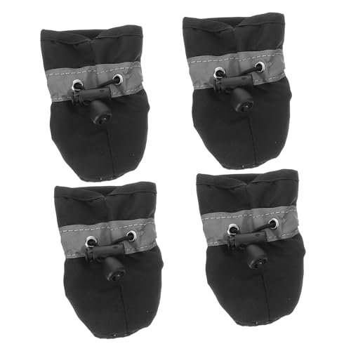 BESPORTBLE 4stücke Hundeschuhe Mit Rutschfester Sohle Atmungsaktive Und wasserdichte Pfotenschutzschuhe Für Kleine Hunde Für Drinnen Und Draußen Reflektierende Sicherheitselemente von BESPORTBLE