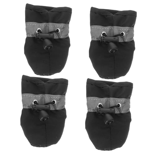BESPORTBLE 4stücke rutschfeste Hundeschuhe Atmungsaktive Und wasserdichte Pfotenschutz-Schuhe Für Große Hunde Für Drinnen Und Draußen Mit Reflektierenden Materialien Für Beim von BESPORTBLE