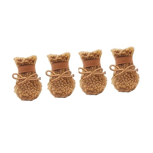 BESPORTBLE 4-teilige Schneestiefel Für Hunde – Plüsch – Haustierschuhe Für Hunde Einfaches An- Und Ausziehen Für Hartholzböden BESPORTBLE 4-teilige Schneestiefel Für Hunde – Plüsch – Haustierschuhe Für Hunde Einfaches An- Und Ausziehen Für Hartholzböden von BESPORTBLE