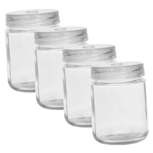 BESPORTBLE 4 Stück Pflanzenaufzucht gärfass glasflaschen Zahnspange Pilzwachstumsglas Anlage Terrarium wachsende Flasche Kinderzimmerglas Haushalt Kindergarten Kulturflasche Container Plastik von BESPORTBLE