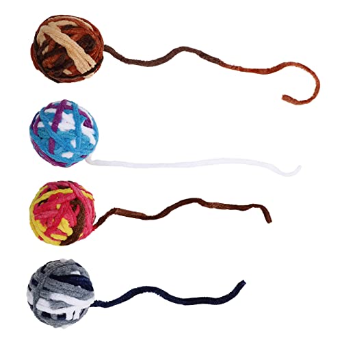 BESPORTBLE 4 Stück Katzenspielzeug Kitten Katzen für Kätzchen cat Toys Katzen Ballspielzeug für Katzen Katze Zauberstab kauen Katze nagt Bälle Garn BESPORTBLE 4 Stück Katzenspielzeug Kitten Katzen für Kätzchen cat Toys Katzen Ballspielzeug für Katzen Katze Zauberstab kauen Katze nagt Bälle Garn von BESPORTBLE