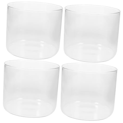 BESPORTBLE 4stücke Glas-Aquarium Transparentes Goldfisch-Bowl Für Dekoration Für Schreibtisch Wohnzimmer Und Kreative Landschaftsgestaltung von BESPORTBLE