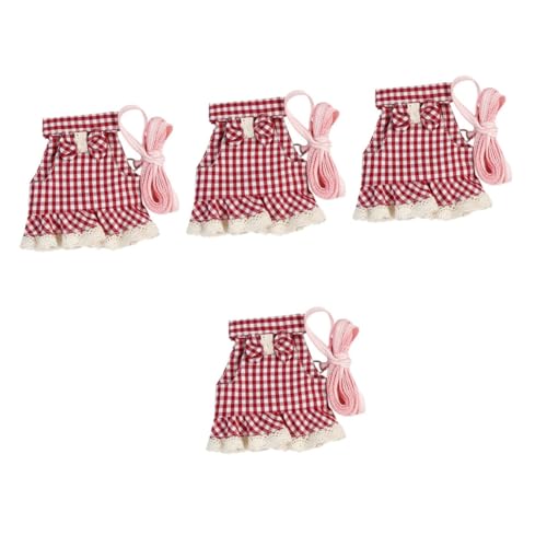 BESPORTBLE 4 Stück Kleines Haustiergeschirr Hamster Leine hamsterleine Hamster-Geschirr cat Harnesses Kleintierbedarf hundegurt Bausatz Gürtel praktische Hasenleine Neuheit Hasenleine Stoff BESPORTBLE 4 Stück Kleines Haustiergeschirr Hamster Leine hamsterleine Hamster-Geschirr cat Harnesses Kleintierbedarf hundegurt Bausatz Gürtel praktische Hasenleine Neuheit Hasenleine Stoff von BESPORTBLE