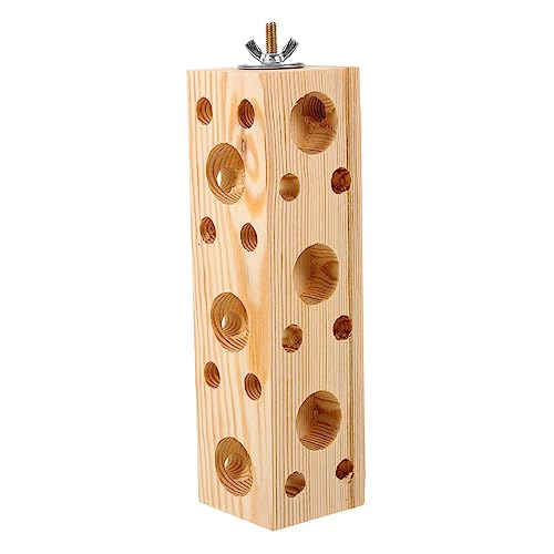 BESPORTBLE 4 Stück Papagei Kauspielzeug Vogelholzspielzeug Papageienkauholz großes Vogelspielzeug Papageien-Futterspielzeug Spielzeuge Spielset aus Holz Vogelspielzeug aus Holz Vogelzubehör von BESPORTBLE