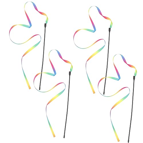 BESPORTBLE 4 Stücke Katze Spielzeug Interaktive Für Indoor Katze Regenbogen Spielzeug Katze Stick Spielzeug Bunte Haustier Spielzeug BESPORTBLE 4 Stücke Katze Spielzeug Interaktive Für Indoor Katze Regenbogen Spielzeug Katze Stick Spielzeug Bunte Haustier Spielzeug von BESPORTBLE
