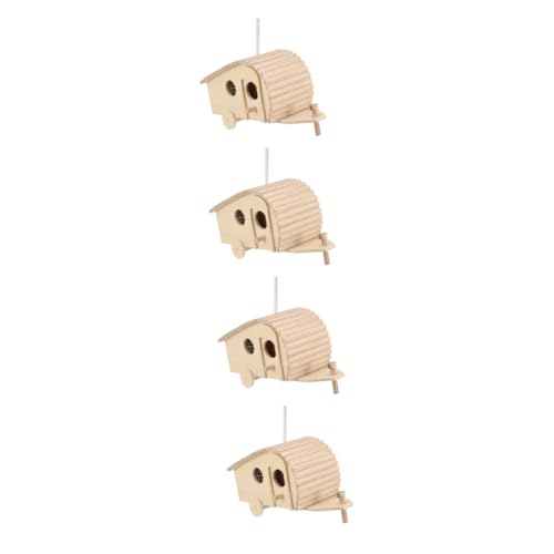 BESPORTBLE 4 Stücke Vogel Zucht Box Natürliche Holz Vogel Garten Vogel Liefert Gemütliche Nesting Hause BESPORTBLE 4 Stücke Vogel Zucht Box Natürliche Holz Vogel Garten Vogel Liefert Gemütliche Nesting Hause von BESPORTBLE
