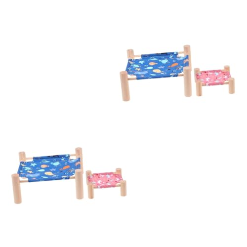 BESPORTBLE 4 Stück Sommerbett für Hamster aus Holz Hochbettrahmen Hamster erhöhtes Haustier Tierbett für Haustiere Haustierbett für Meerschweinchen Spielzeug Praktische Katzenhängematte BESPORTBLE 4 Stück Sommerbett für Hamster aus Holz Hochbettrahmen Hamster erhöhtes Haustier Tierbett für Haustiere Haustierbett für Meerschweinchen Spielzeug Praktische Katzenhängematte von BESPORTBLE