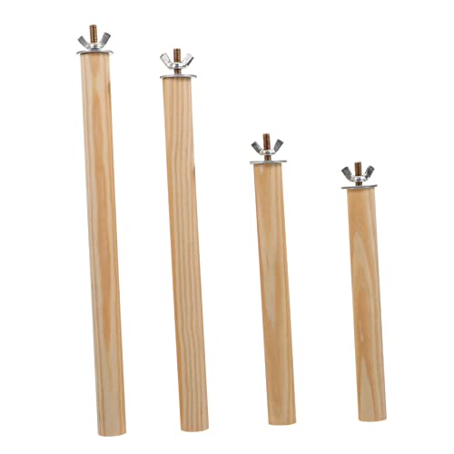 BESPORTBLE Papagei Spielzeug 4pcs Papagei Zubehör Vogel Sitzstangen Nymphensittich Conure Sittich Holz Material Papagei Stehend Sticks BESPORTBLE Papagei Spielzeug 4pcs Papagei Zubehör Vogel Sitzstangen Nymphensittich Conure Sittich Holz Material Papagei Stehend Sticks von BESPORTBLE