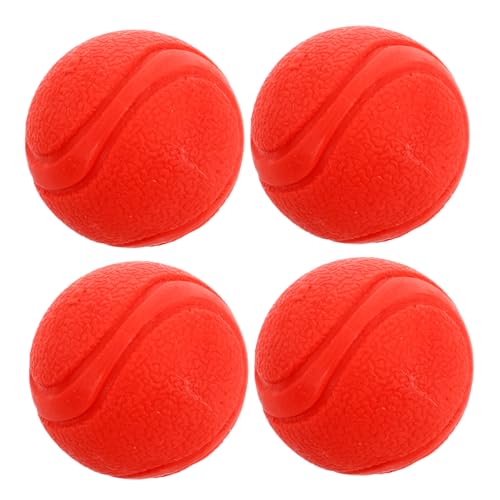 BESPORTBLE Hundebälle Spielzeug 4er Pack 5cm Haustier Spielen Zähne Reinigung Quietschbälle für Interaktive von BESPORTBLE