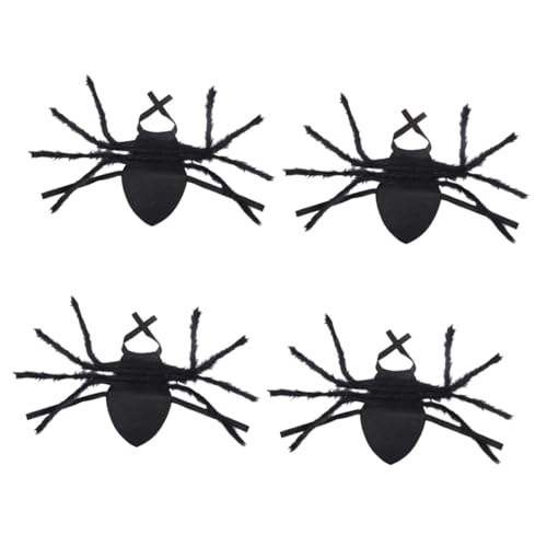 BESPORTBLE 4 Stück Spinnengürtel- Hundemäntel Haustier-Cosplay-Requisite Spinnenkostüm Für Haustiere Halloweenkostüm Halloween-welpenkostüm Hundejacken Halloween-autozubehör BESPORTBLE 4 Stück Spinnengürtel- Hundemäntel Haustier-Cosplay-Requisite Spinnenkostüm Für Haustiere Halloweenkostüm Halloween-welpenkostüm Hundejacken Halloween-autozubehör von BESPORTBLE