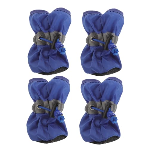 BESPORTBLE 4stücke Hundeschuhe Für Große Hunde Bis Schutzstiefel Mit Rutschfester Sohle Für Outdoor- Geeignet Für Schnee Sand Und Steine Bequem Auszuziehen von BESPORTBLE