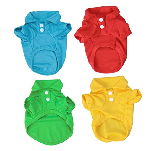 BESPORTBLE 4 Stücke Haustier T-Shirt für Hunde Hunde T-Shirt Baumwolle Material Bequemes Design Kurzarm BESPORTBLE 4 Stücke Haustier T-Shirt für Hunde Hunde T-Shirt Baumwolle Material Bequemes Design Kurzarm von BESPORTBLE