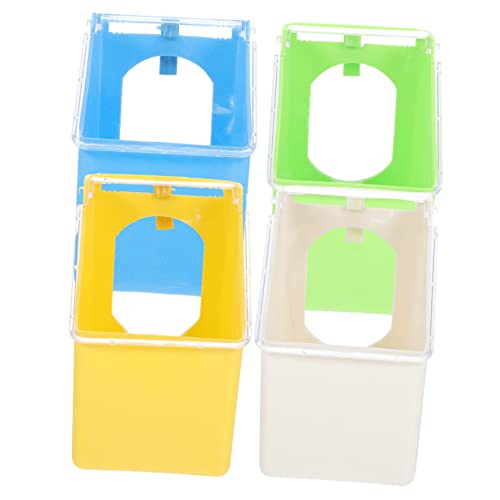BESPORTBLE 4stücke Hängebox Für Taubenkäfige Futternäpfe Für Vogelkäfige Futterbox Für Tauben Wassernapf Für Vögel Wasserbehälter Für Vogelkäfige Futterbehälter Für Tauben Futternapf Für Papa von BESPORTBLE