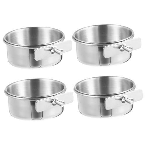 BESPORTBLE 4-teiliges Papageien-futternapf-Set Vogelkäfig-zubehör Aus Edelstahl für Sittiche und Vögel Kau-Design Einfache Reinigung BESPORTBLE 4-teiliges Papageien-futternapf-Set Vogelkäfig-zubehör Aus Edelstahl für Sittiche und Vögel Kau-Design Einfache Reinigung von BESPORTBLE