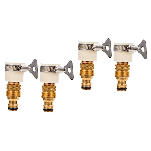 BESPORTBLE 4 Stück Wasserhahn-anschluss Spülschlauch Universaladapter Für Aquarien Schnellkupplung Für Schlauch Wasserhahn Adapter Gartenschlauch Adapter Lipgloss Verkupfert Universal- BESPORTBLE 4 Stück Wasserhahn-anschluss Spülschlauch Universaladapter Für Aquarien Schnellkupplung Für Schlauch Wasserhahn Adapter Gartenschlauch Adapter Lipgloss Verkupfert Universal- von BESPORTBLE