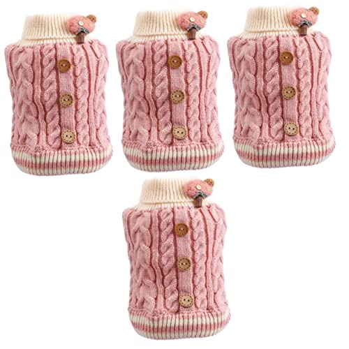BESPORTBLE 4 Stück Welpenweste Aus Baumwolle Welpenkleidung Winterkleidung Für Haustiere Haustierkleidung Entzückender Katzenpullover Welpenkostüm Winter-hundepullover Stoff Rosa BESPORTBLE 4 Stück Welpenweste Aus Baumwolle Welpenkleidung Winterkleidung Für Haustiere Haustierkleidung Entzückender Katzenpullover Welpenkostüm Winter-hundepullover Stoff Rosa von BESPORTBLE