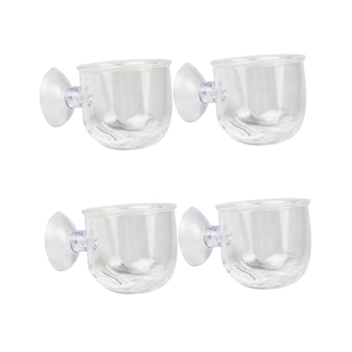 BESPORTBLE 4 Stück Klare Aquarienausrüstung Aquatische Lieferungen Fütterbecher Aus Glas Futter Lampen Fisch BESPORTBLE 4 Stück Klare Aquarienausrüstung Aquatische Lieferungen Fütterbecher Aus Glas Futter Lampen Fisch von BESPORTBLE