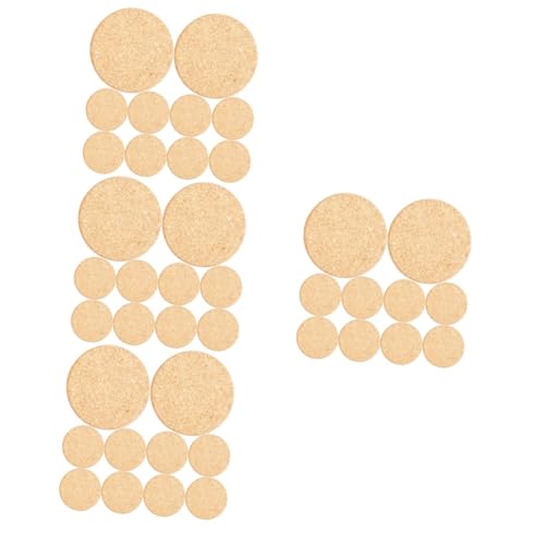 BESPORTBLE 4sets Kork Untersetzer Für Blumentöpfe Kork Matten Für Blumentöpfe Pad Blumentopf Boden Matten 10 Stücke * 4 von BESPORTBLE
