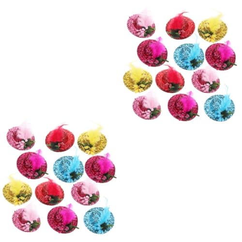 BESPORTBLE 48 STK Haustier Hut Hundeschleifenclips Kinderhaube Hundemütze Mini-Zylinder-haarspangen Hauben Für Kinder Dekorative Kopfbedeckung Für Haustiere Hamsterkopfbedeckung Polyester BESPORTBLE 48 STK Haustier Hut Hundeschleifenclips Kinderhaube Hundemütze Mini-Zylinder-haarspangen Hauben Für Kinder Dekorative Kopfbedeckung Für Haustiere Hamsterkopfbedeckung Polyester von BESPORTBLE