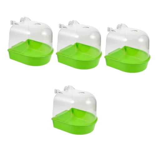 BESPORTBLE 4Er-Box Badebox Vogel badewanne Vogelbad Vogelkäfigbadewanne Vogeltränkebecken Spielzeug für Vogelkäfige Badespielzeug Papageienkäfig Badewanne kleines Vogelduschbecken Plastik BESPORTBLE 4Er-Box Badebox Vogel badewanne Vogelbad Vogelkäfigbadewanne Vogeltränkebecken Spielzeug für Vogelkäfige Badespielzeug Papageienkäfig Badewanne kleines Vogelduschbecken Plastik von BESPORTBLE
