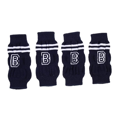 BESPORTBLE 4Stücke rutschfeste Hundesocken Rutsch Leggings für Hunde und Katzen Atmungsaktive Haustierbeindekoration für Outdoor Aktivitäten und Pfotenschutz von BESPORTBLE