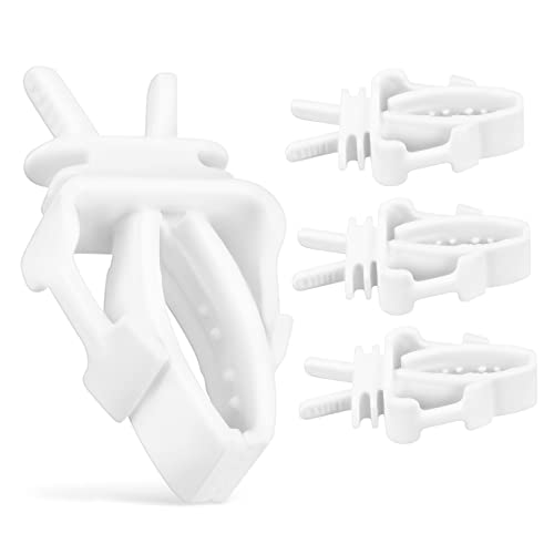 BESPORTBLE 4er Set Vogelkäfig Futterhalter Mit Clips – Ideal Für Wellensittiche - Sittiche - Und Aras – Praktische Futterstation Für EIN Sauberes Und Gesundes Vogelheim von BESPORTBLE