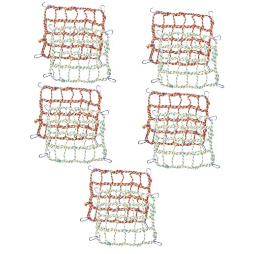 BESPORTBLE 5 Sets Hängemattennetz Sittichnetz Papageien-Hängenetz Vogelleitern Für Nymphensittiche Vogelschaukel Kletterspielzeug Frettchen Hängehängematte Vogelseil Spielzeug BESPORTBLE 5 Sets Hängemattennetz Sittichnetz Papageien-Hängenetz Vogelleitern Für Nymphensittiche Vogelschaukel Kletterspielzeug Frettchen Hängehängematte Vogelseil Spielzeug von BESPORTBLE