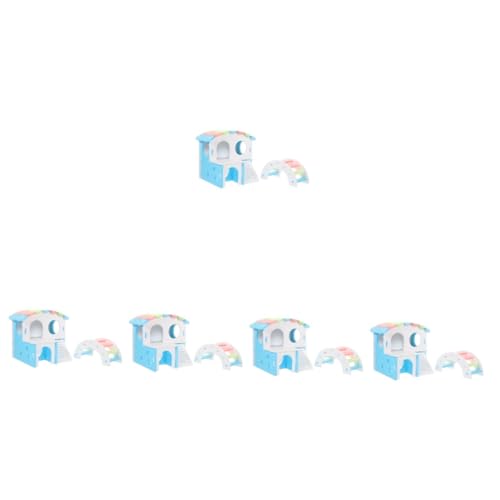 BESPORTBLE 5 Sätze Hamsterzimmer Hamsterspielzeug aus Holz Hamster-Accessoire Hamster brücke Hamster Spielzeug Haustier Spielset aus Holz Schöne Hamsterbrücke Schönes Hamsterversteck Klettern von BESPORTBLE