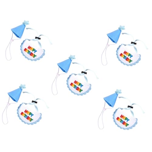 BESPORTBLE 5 Sets Hundegeburtstagsmütze Welpen-Haustier-Bandana Lätzchen Schal Katzenkopfbedeckung Haustier-Cosplay-zubehör Verstellbare Größe Für Hundeparty-geburtstagsdekorationen BESPORTBLE 5 Sets Hundegeburtstagsmütze Welpen-Haustier-Bandana Lätzchen Schal Katzenkopfbedeckung Haustier-Cosplay-zubehör Verstellbare Größe Für Hundeparty-geburtstagsdekorationen von BESPORTBLE