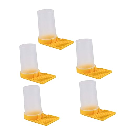 BESPORTBLE 5 Stück Bienentränke Bienenstock Bahnhof Wabe Bewässerungsstation Bienenbecher Bienen zubehör Bienen tränke Wasserspender für Bienen Futternapf für Bienen Plastik Yellow BESPORTBLE 5 Stück Bienentränke Bienenstock Bahnhof Wabe Bewässerungsstation Bienenbecher Bienen zubehör Bienen tränke Wasserspender für Bienen Futternapf für Bienen Plastik Yellow von BESPORTBLE