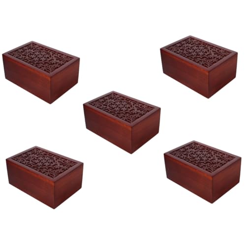 BESPORTBLE 5 Stücke Katze Asche Box Haustier Urne Pet Urnen Finish Holz Pet Erdreich Box von BESPORTBLE