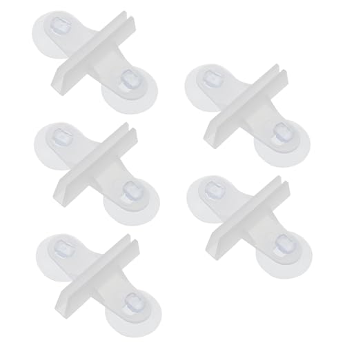 BESPORTBLE Aquarium-becherklemmen 5er-Pack Weiße Glasklemmen Aquarium-teiler Für Süßwasser/meerwasser von BESPORTBLE