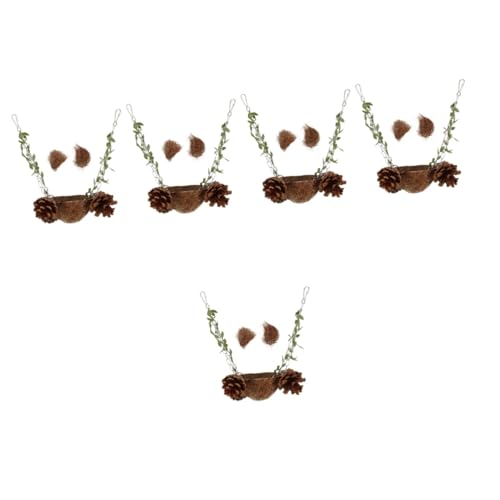 BESPORTBLE 5stücke Kokosnuss Vogelnest Spielzeug Für Papageien Hängendes Ruhe Und Schaukelbett Aus Natürlicher Kokosnuss Für Kleine Vögel Und Nager Fördert Aktives Spielen Und BESPORTBLE 5stücke Kokosnuss Vogelnest Spielzeug Für Papageien Hängendes Ruhe Und Schaukelbett Aus Natürlicher Kokosnuss Für Kleine Vögel Und Nager Fördert Aktives Spielen Und von BESPORTBLE