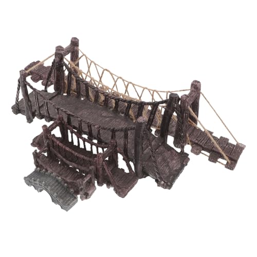 BESPORTBLE 5 Stück Teiliges Miniatur-Aquarium-brückenset aus Robustem Harz Naturgetreues Design für Fischbecken und Zen-gärten Langlebig Dekorativ und Fördert Fischaktivität für DIY von BESPORTBLE