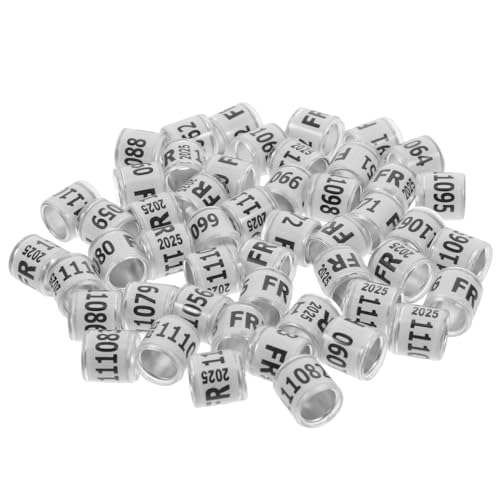 BESPORTBLE 50 StüCk Aluminium-Taubenbeinringe FüR Brieftauben Und Renntraining, Verstellbare BeinbäNder Zur Vogelidentifikation, FußRinge FüR Tauben Und HüHner, Weiß BESPORTBLE 50 StüCk Aluminium-Taubenbeinringe FüR Brieftauben Und Renntraining, Verstellbare BeinbäNder Zur Vogelidentifikation, FußRinge FüR Tauben Und HüHner, Weiß von BESPORTBLE