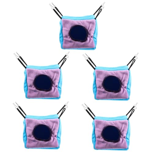 BESPORTBLE 5St Eichhörnchen-Nest Baumwolle warme Hamsterhängematte gemütliches Vogelnest Hamster hängematte hamsterbett Spielzeug Plüschtier meerschweinchen Bett Hängemattenbett Winter von BESPORTBLE